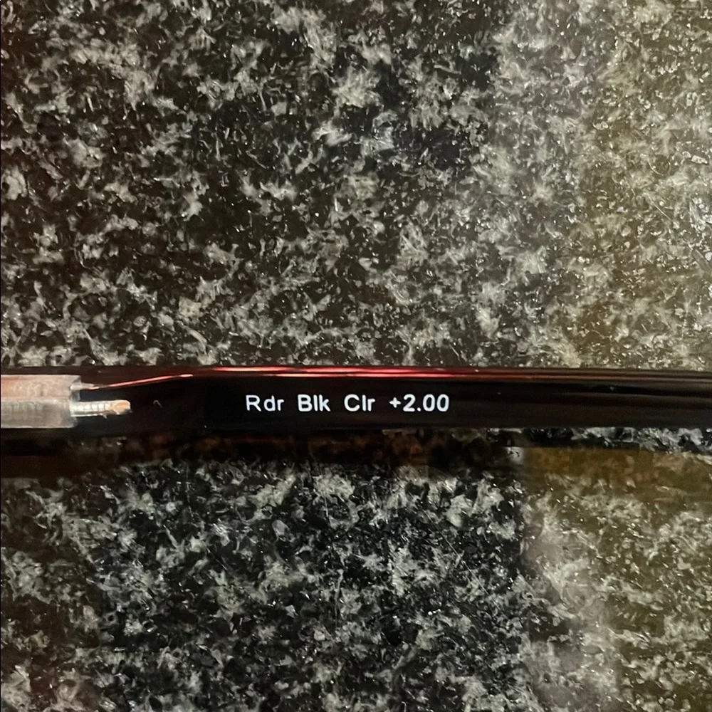2 Foster Grant - 2 Generic -Black Rectangular Reading Glasses Sleek Design - Picture 11 of 16